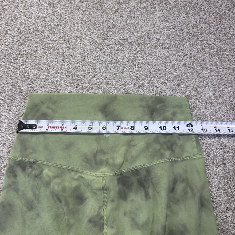 Lululemon Leggings Womens 6 Green Tie Dye Crop High Rise Yoga Pants Athletic - Picture 3 of 7